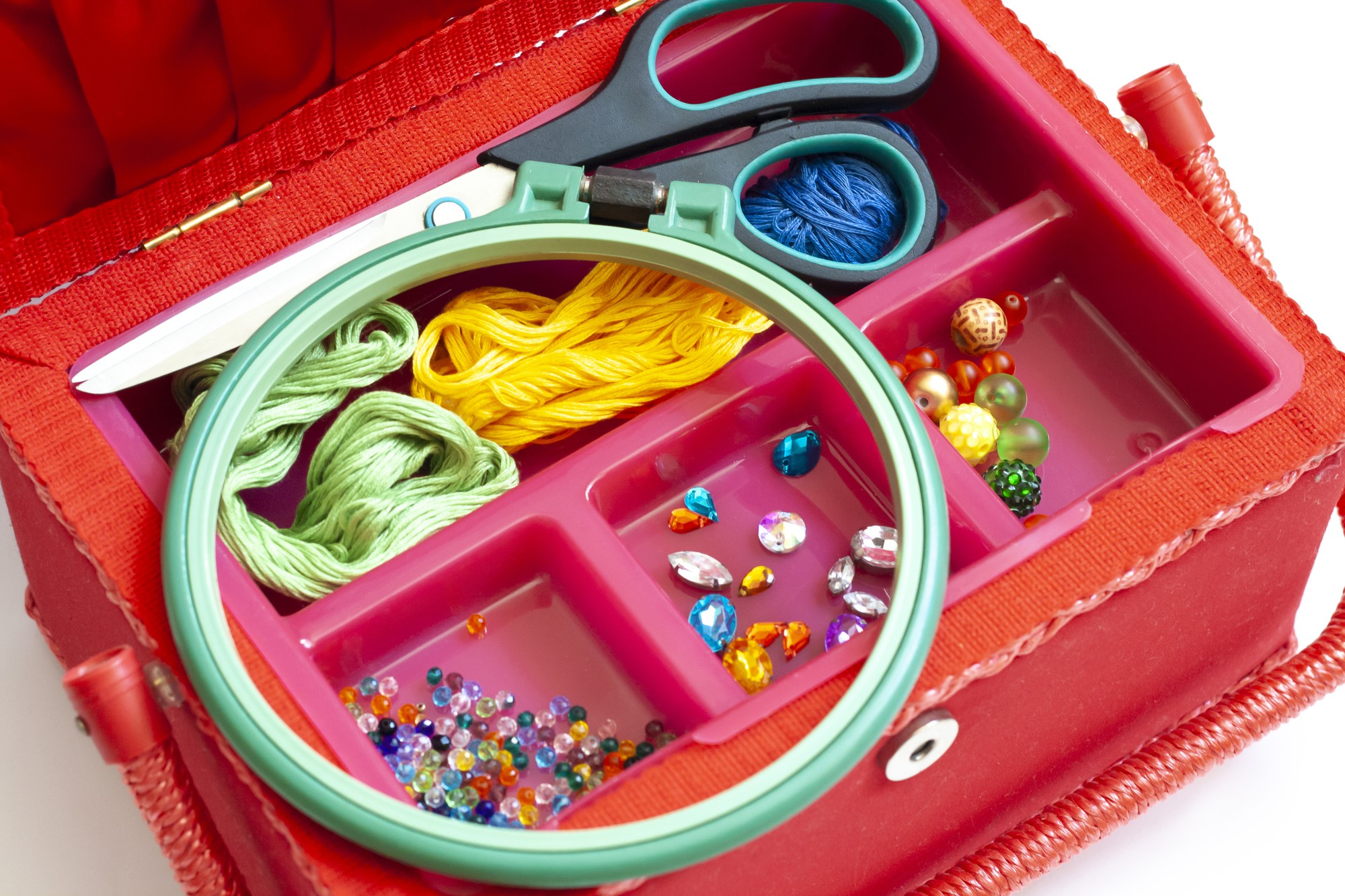 Set di materiali per corso di ricamo